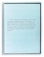 Page of Toni Morrison's Cornell thesis